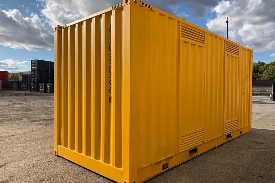 blue used 20ft shipping container for sale, buy used shipping containers, wind and water tight shipping container, WWT shipping container, conex container for sale