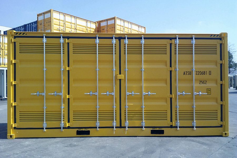 gray used 20ft shipping containers for sale, buy used shipping containers, wind and water tight shipping container, WWT shipping container, conex container for sale